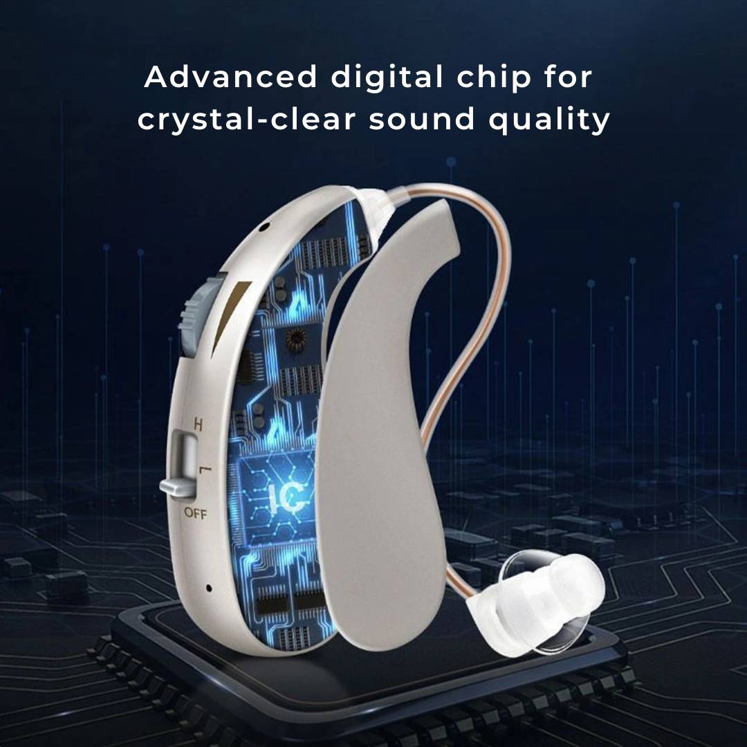 HearingPlus Dobíjecí digitální naslouchátko | pro jasné zesílení zvuku - pohodlné - přizpůsobené pro každodenní použití Niki | Ka-mostore
