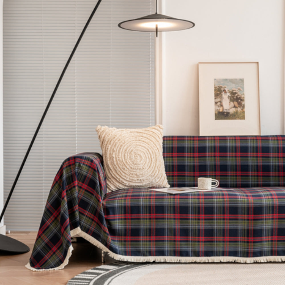 Cottage Plaid Sofa Throw | Ka-mostore