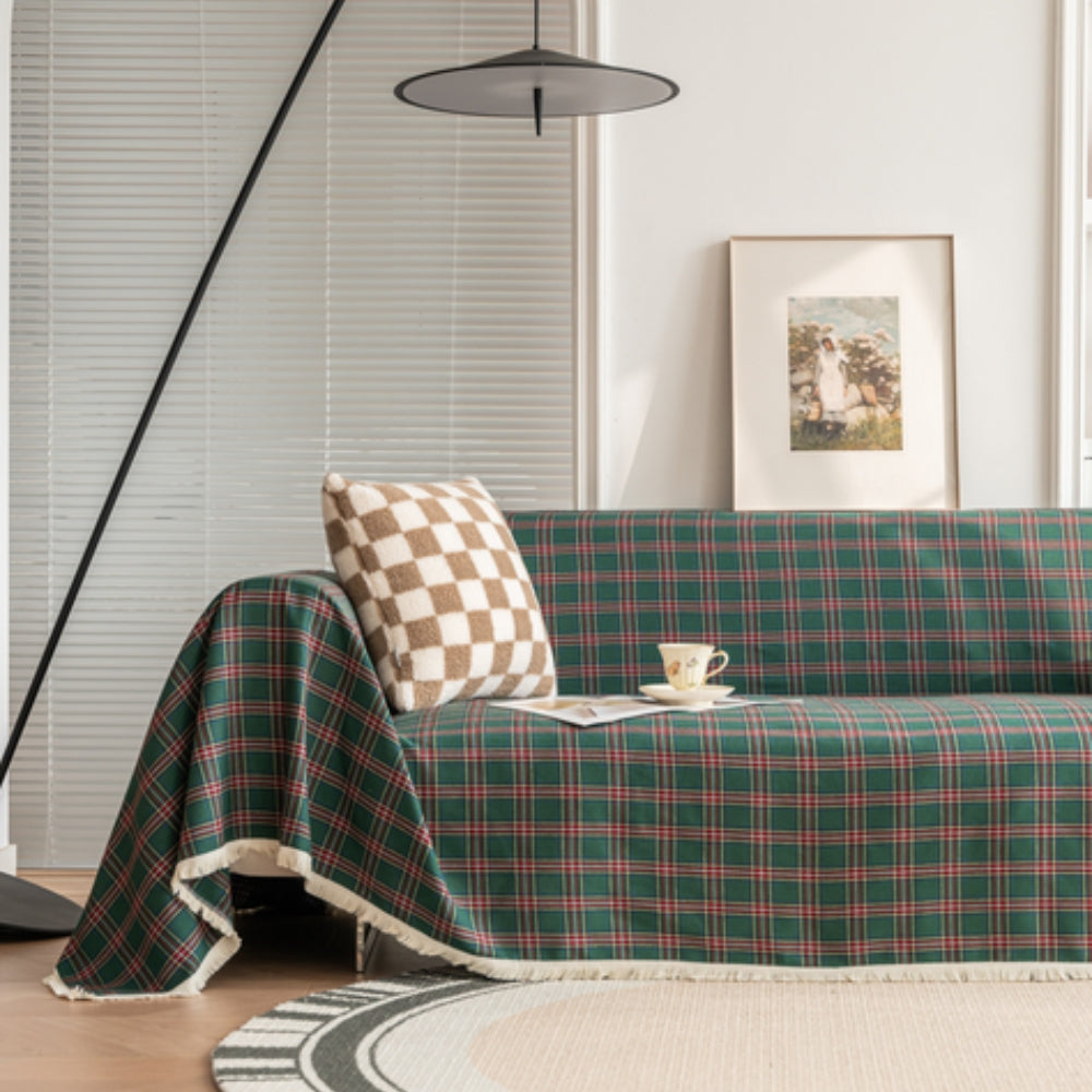 Cottage Plaid Sofa Throw | Ka-mostore