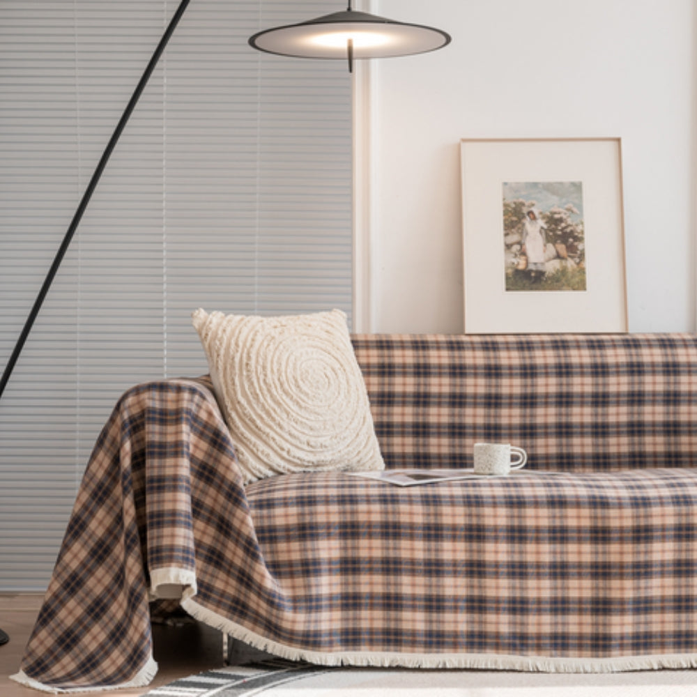Cottage Plaid Sofa Throw | Ka-mostore