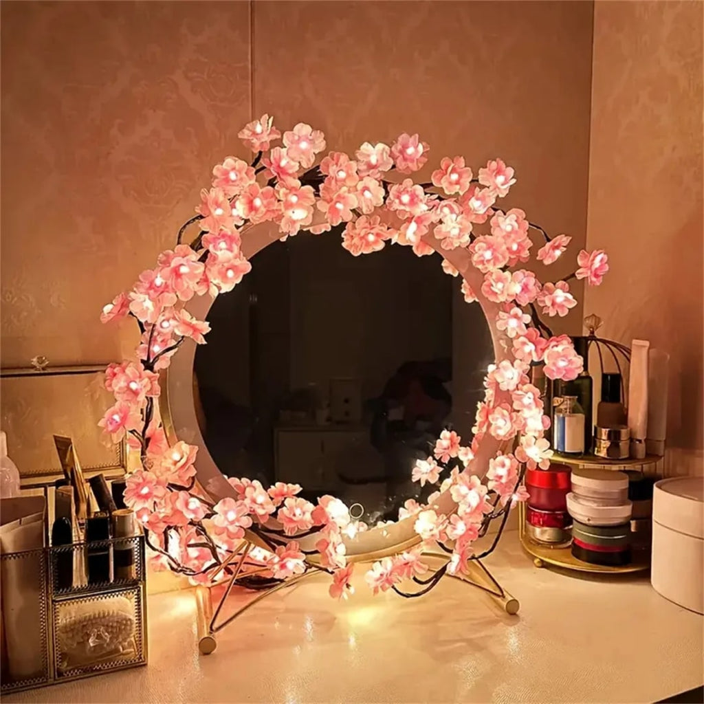 LichtBlüte LED-Kirschblüten-Lichterkette — Herbstdekoration