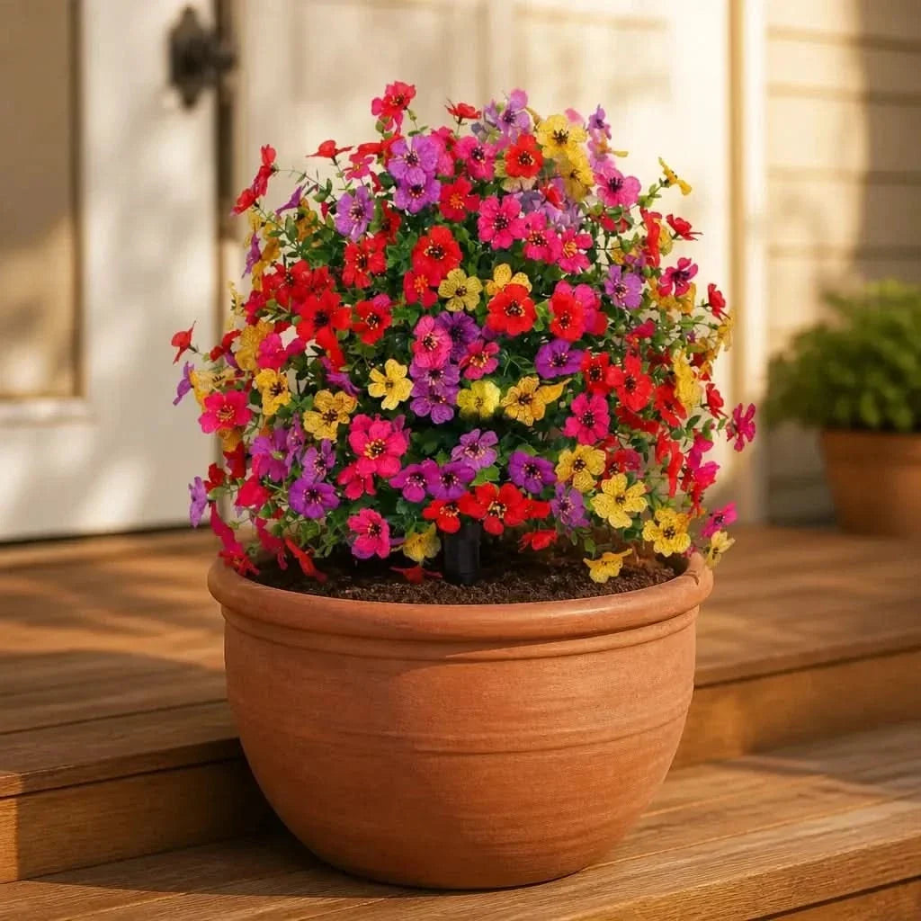 BLOOMCHARM kunstige blomster — livlige dekorative blomster, vedlikeholdsfri farge