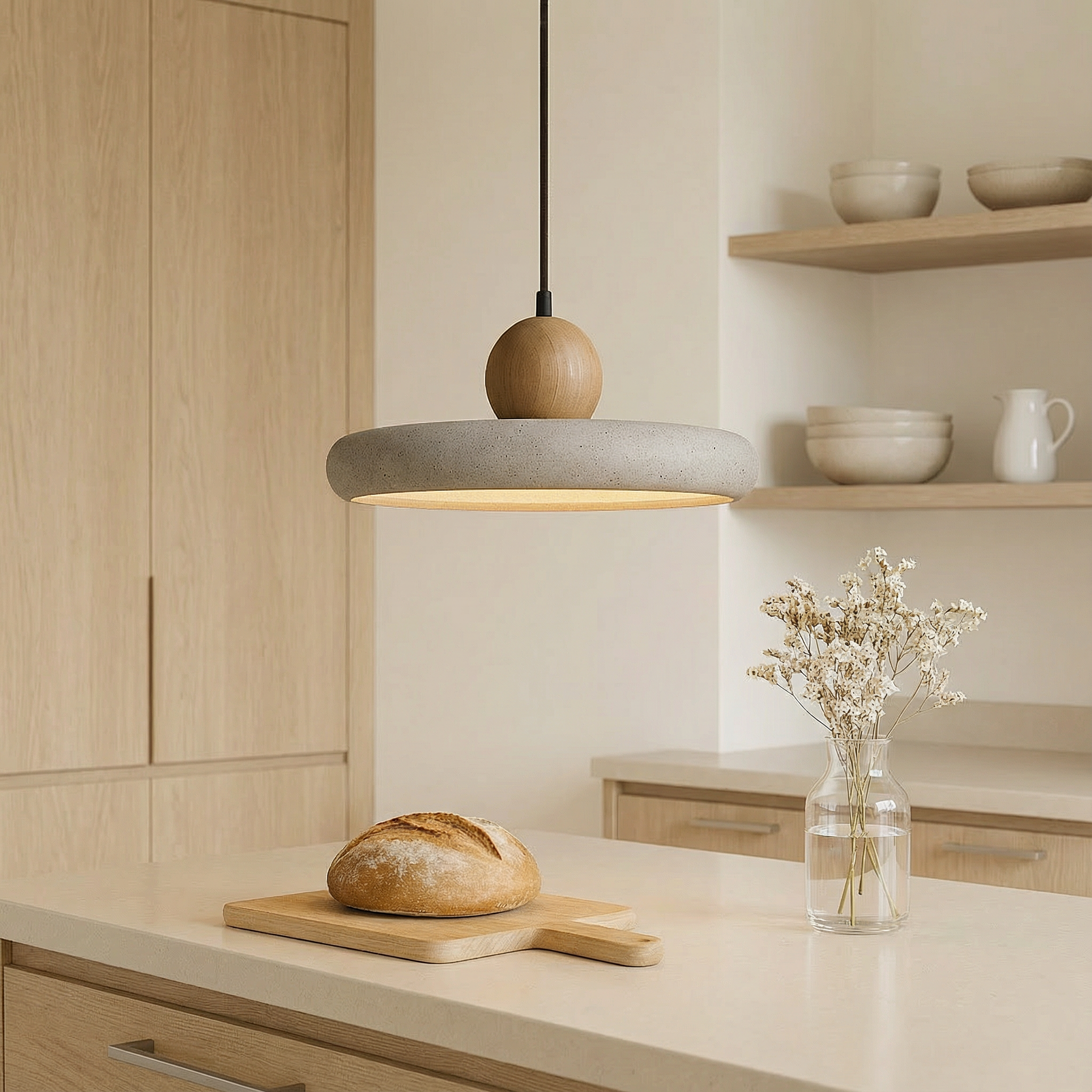 NovaCrest Adjustable Pendant Kitchen Light Fixture For Modern Dining Rooms And Home Spaces