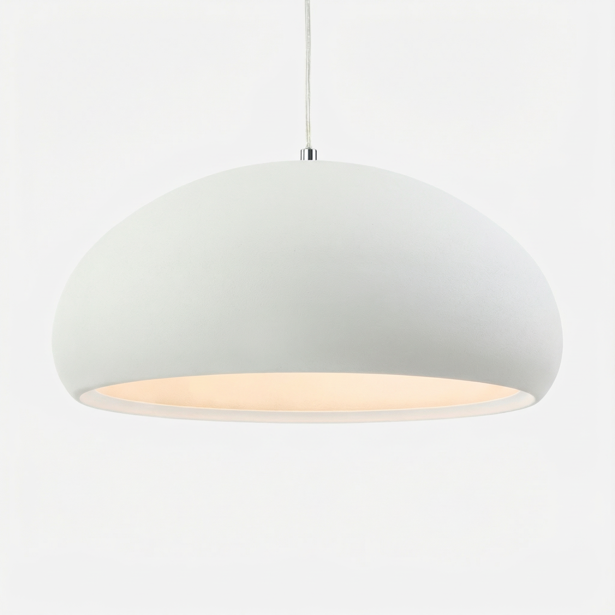 NovaLume Elegant Sand Textured Domed Pendant Lamp For Modern Interiors And Homes