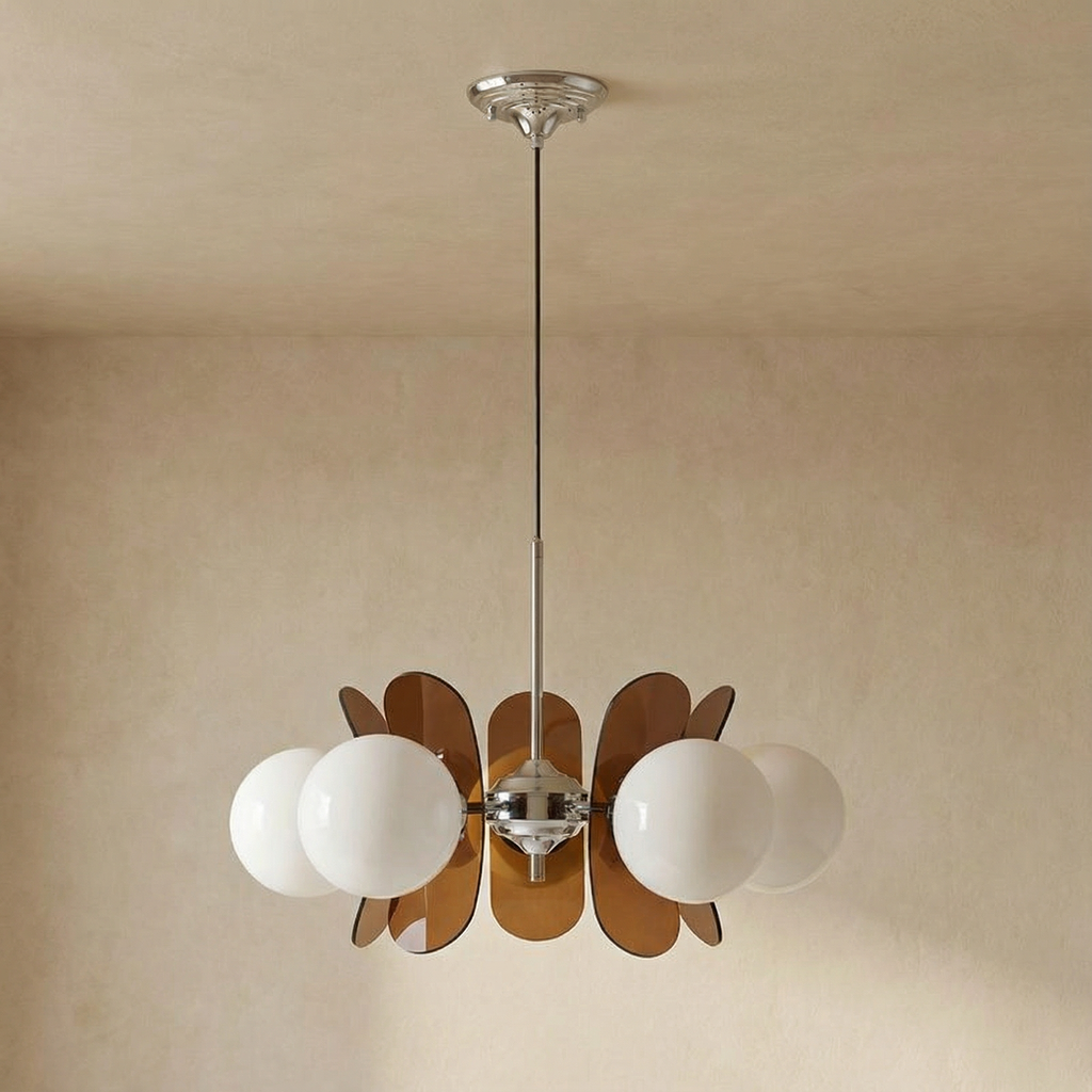 Astra Arc Elegant Five-Head Chandelier Ceiling Light Fixture For Modern Dining Rooms