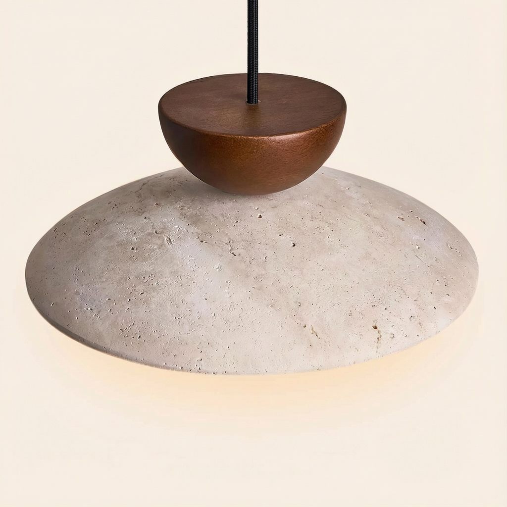 LumenOak Natural Wood Glass Pendant Light For Kitchen And Dining Areas In Modern Homes