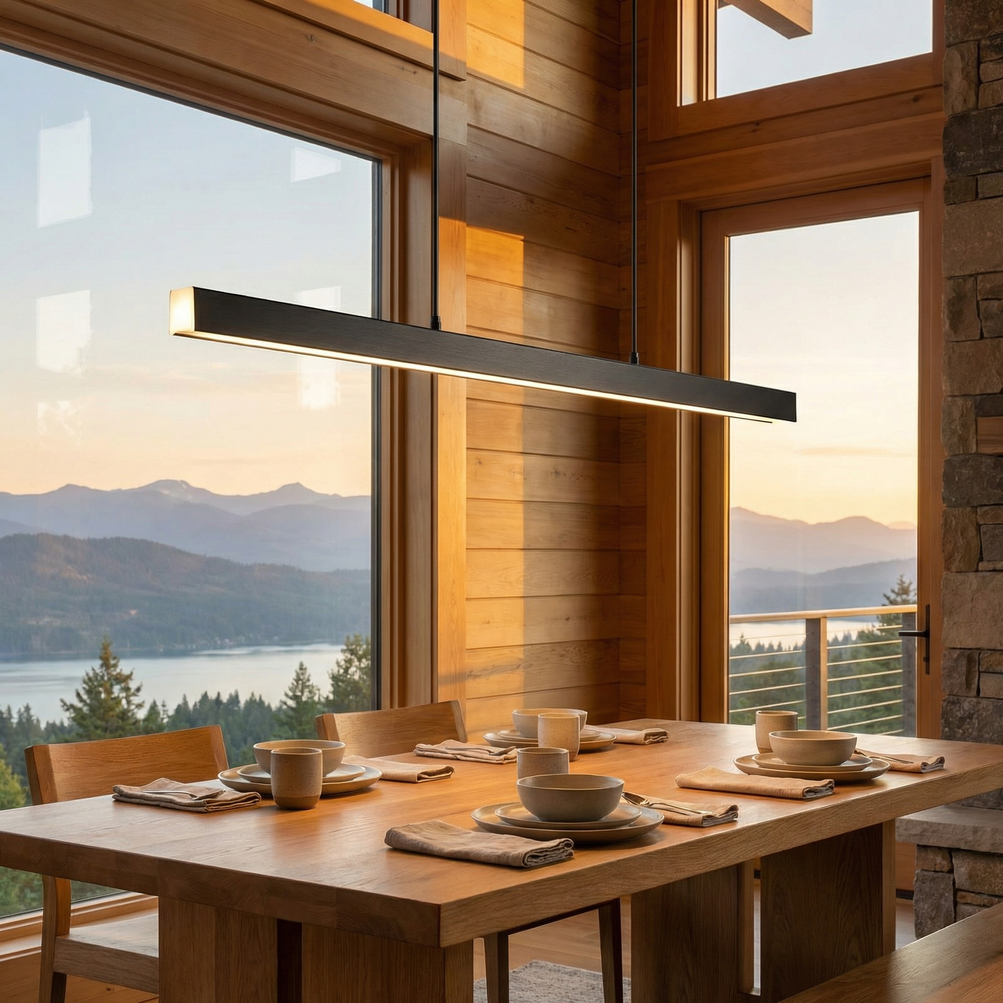 Asteria Modern Dimmable Kitchen Pendant Light Fixture With Sleek Contemporary Style For Dining Spaces