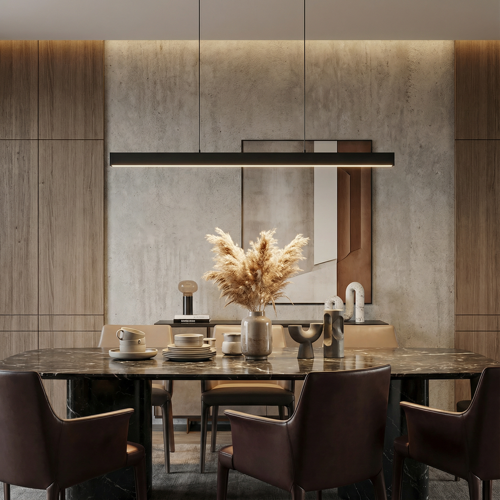 Asteria Modern Dimmable Kitchen Pendant Light Fixture With Sleek Contemporary Style For Dining Spaces
