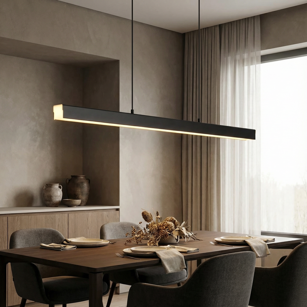 Asteria Modern Dimmable Kitchen Pendant Light Fixture With Sleek Contemporary Style For Dining Spaces