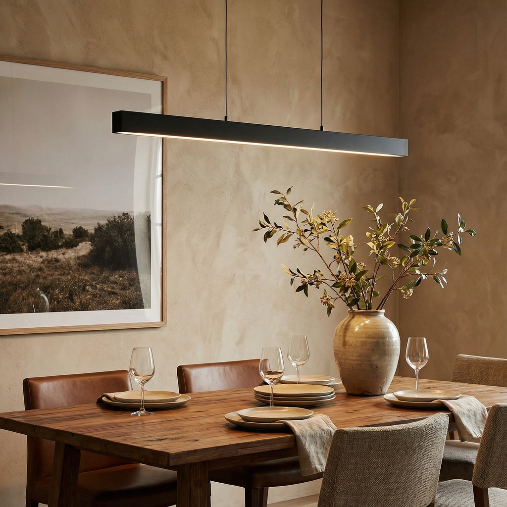 Asteria Modern Dimmable Kitchen Pendant Light Fixture With Sleek Contemporary Style For Dining Spaces