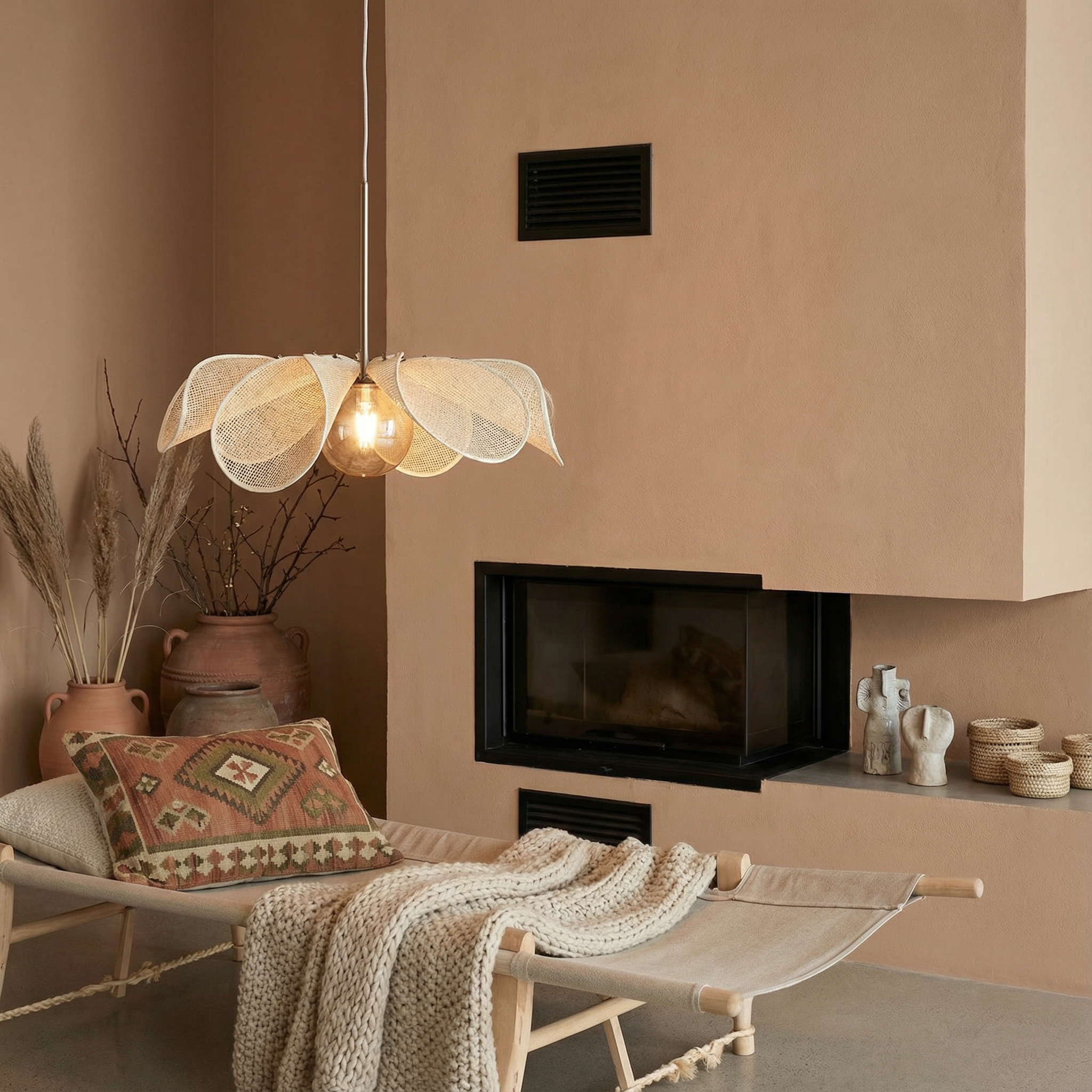 Aurelia Elegant Nostalgic Pendant Lamp With Soft Fabric Shade And Warm Ambience
