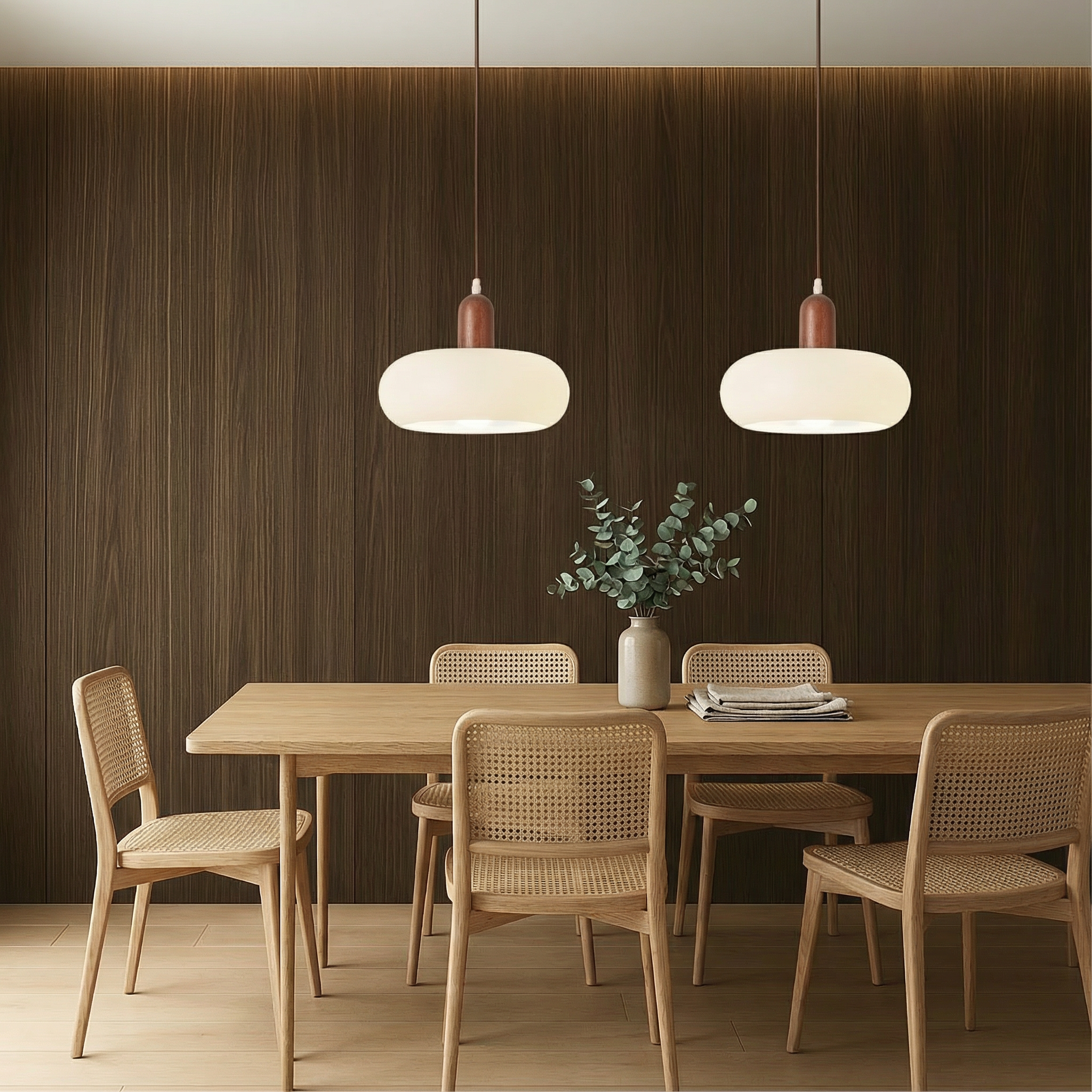 NovaLume Pendant Light In Cream With Clean, Minimalist Silhouette For Modern Interiors
