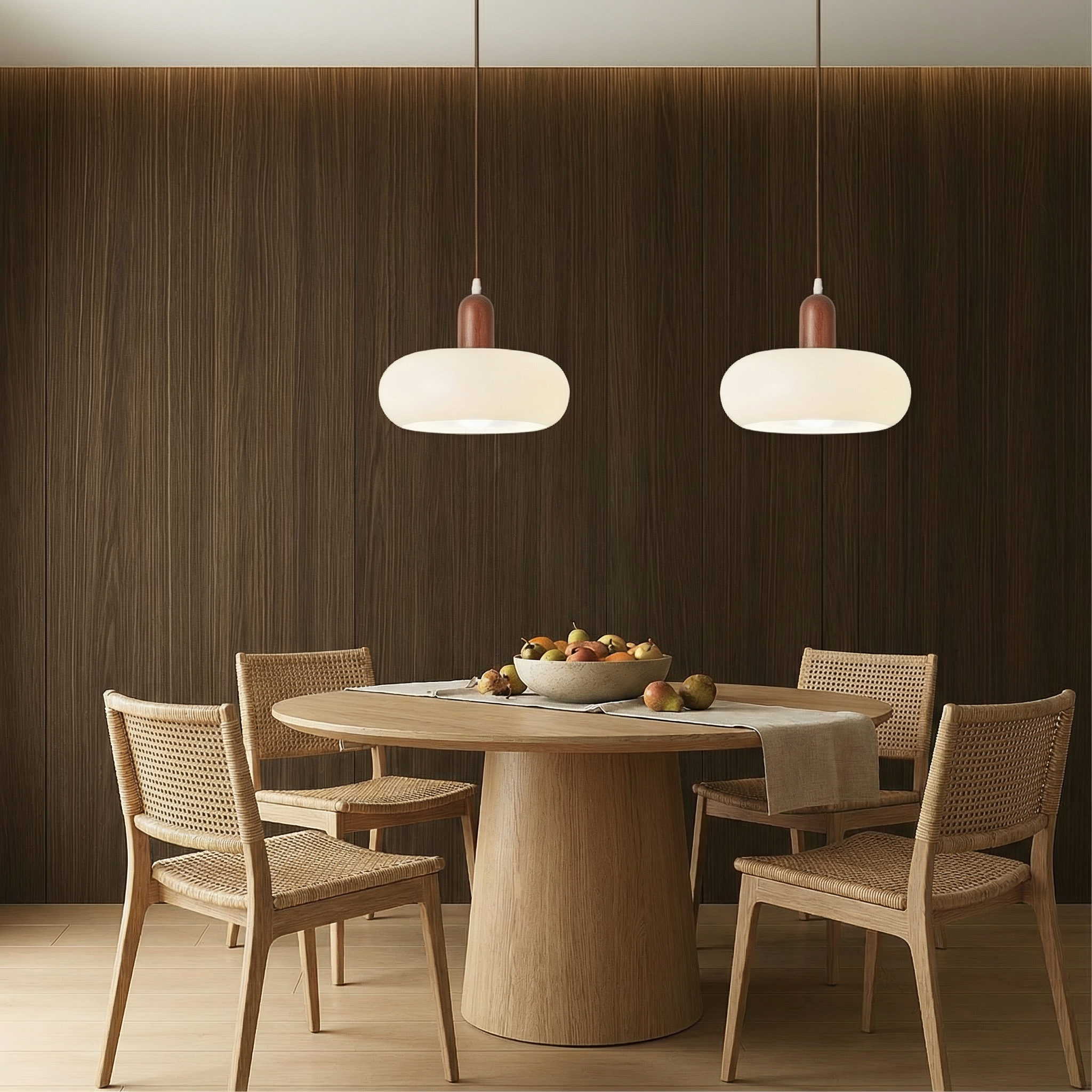 NovaLume Pendant Light In Cream With Clean, Minimalist Silhouette For Modern Interiors