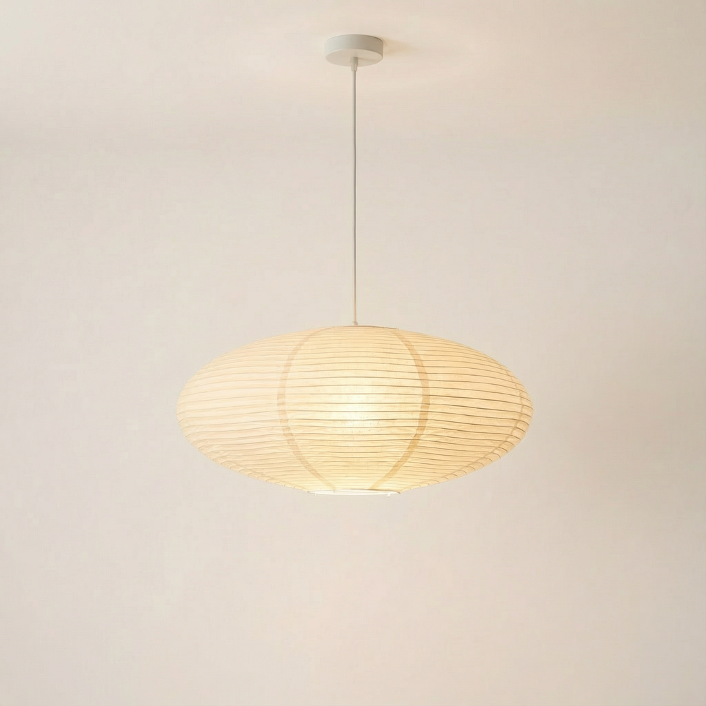 LumaNova Elegant Paper Pendant Light For Kitchen Areas With Minimalist Style For Modern Dining Spaces
