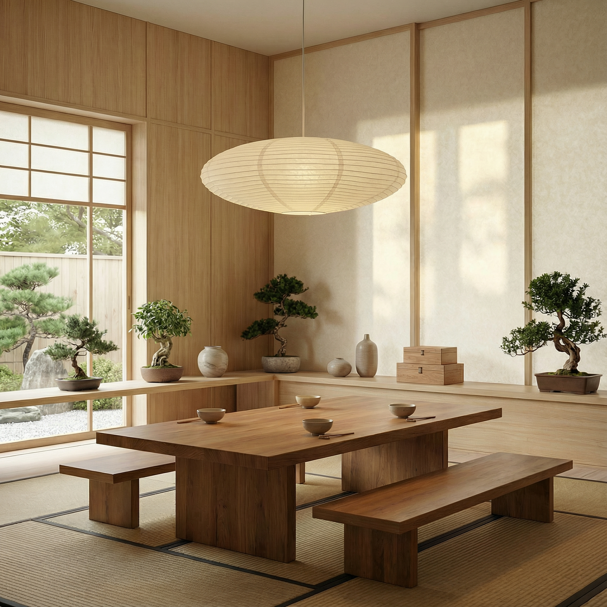 LumaNova Elegant Paper Pendant Light For Kitchen Areas With Minimalist Style For Modern Dining Spaces