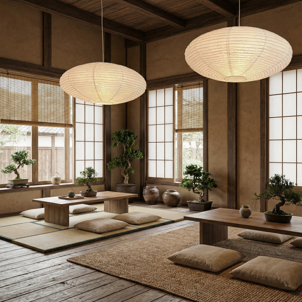 LumaNova Elegant Paper Pendant Light For Kitchen Areas With Minimalist Style For Modern Dining Spaces