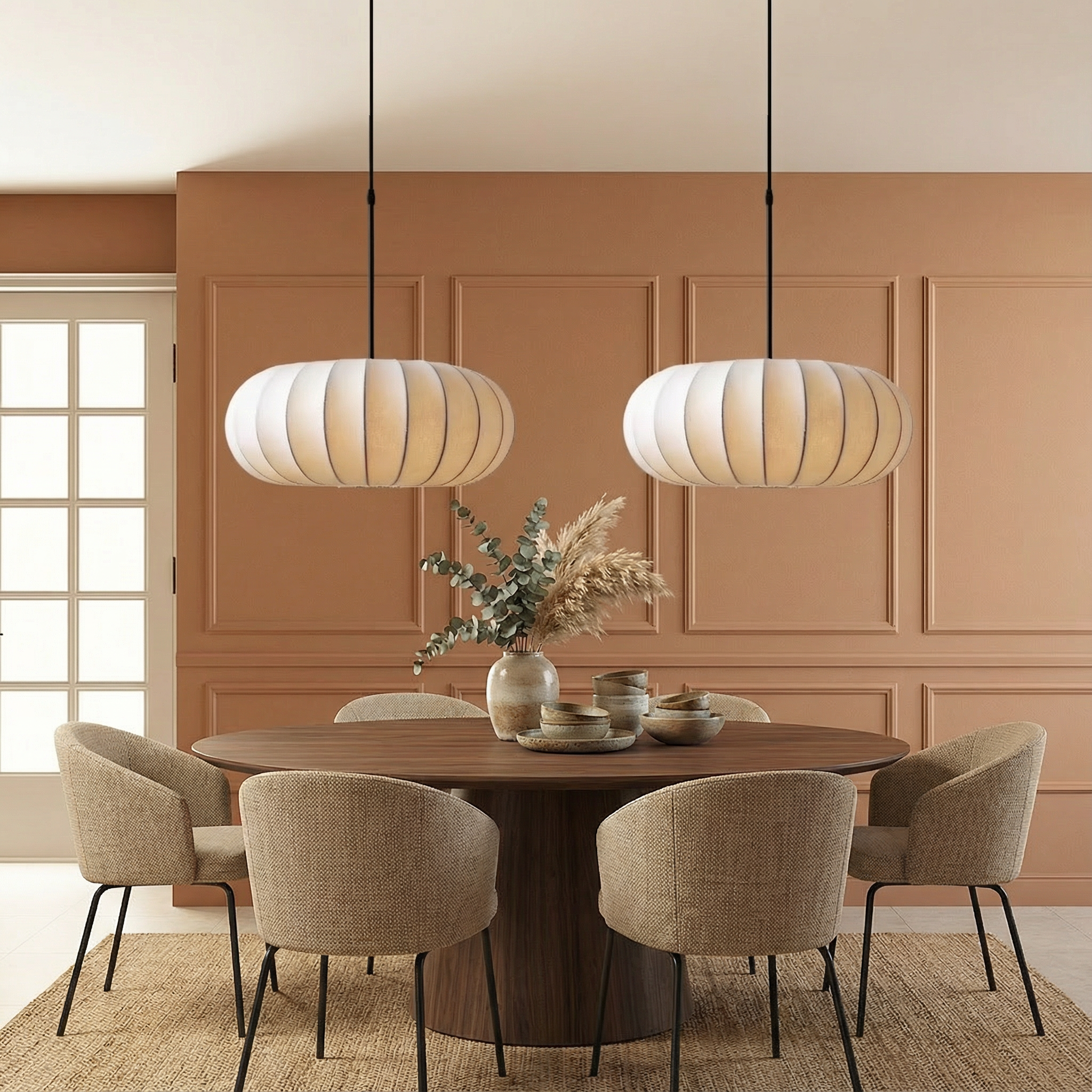 AuraLume Modern Pendant Light For Kitchens With Clean Minimalist Design And Warm Ambience For Dining