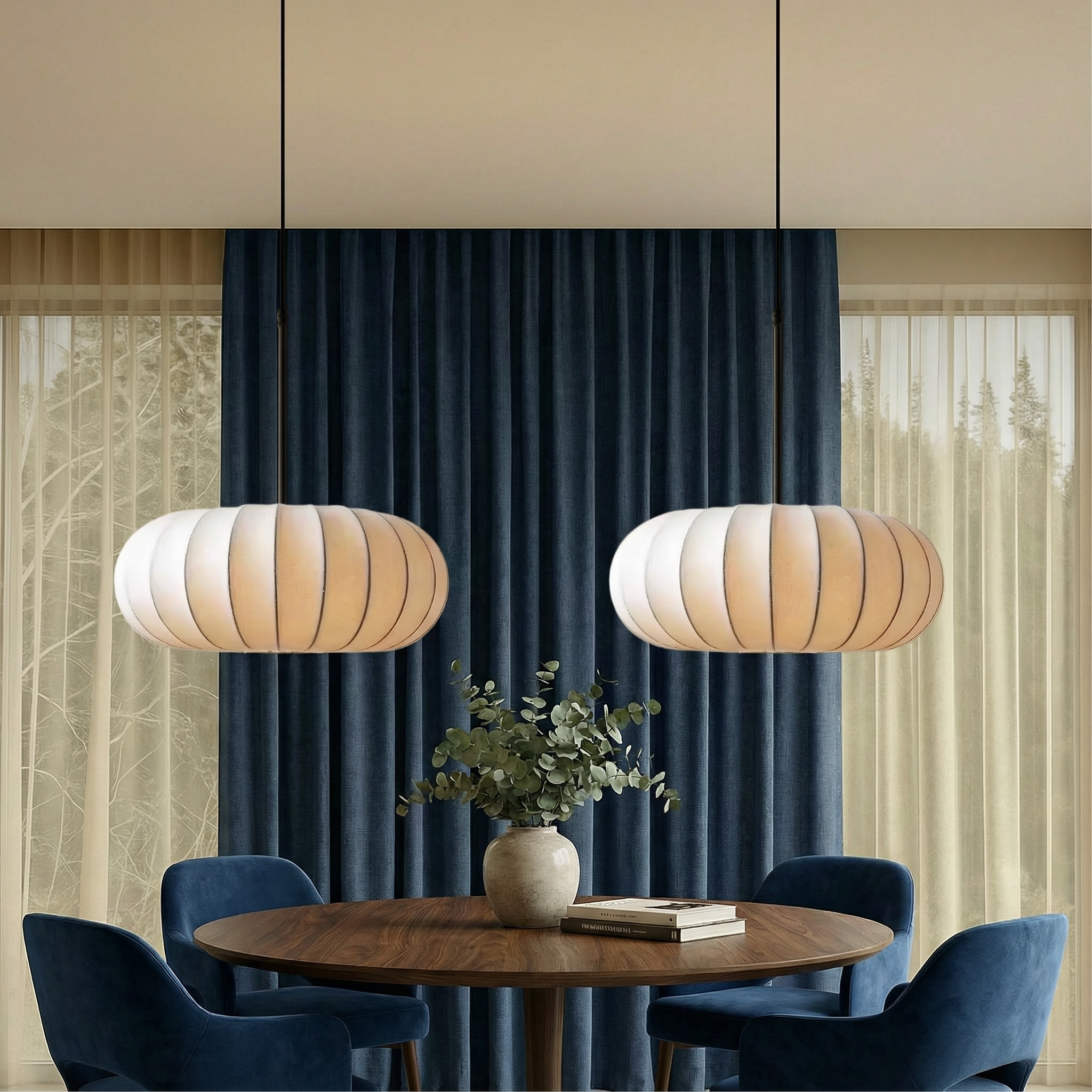 AuraLume Modern Pendant Light For Kitchens With Clean Minimalist Design And Warm Ambience For Dining