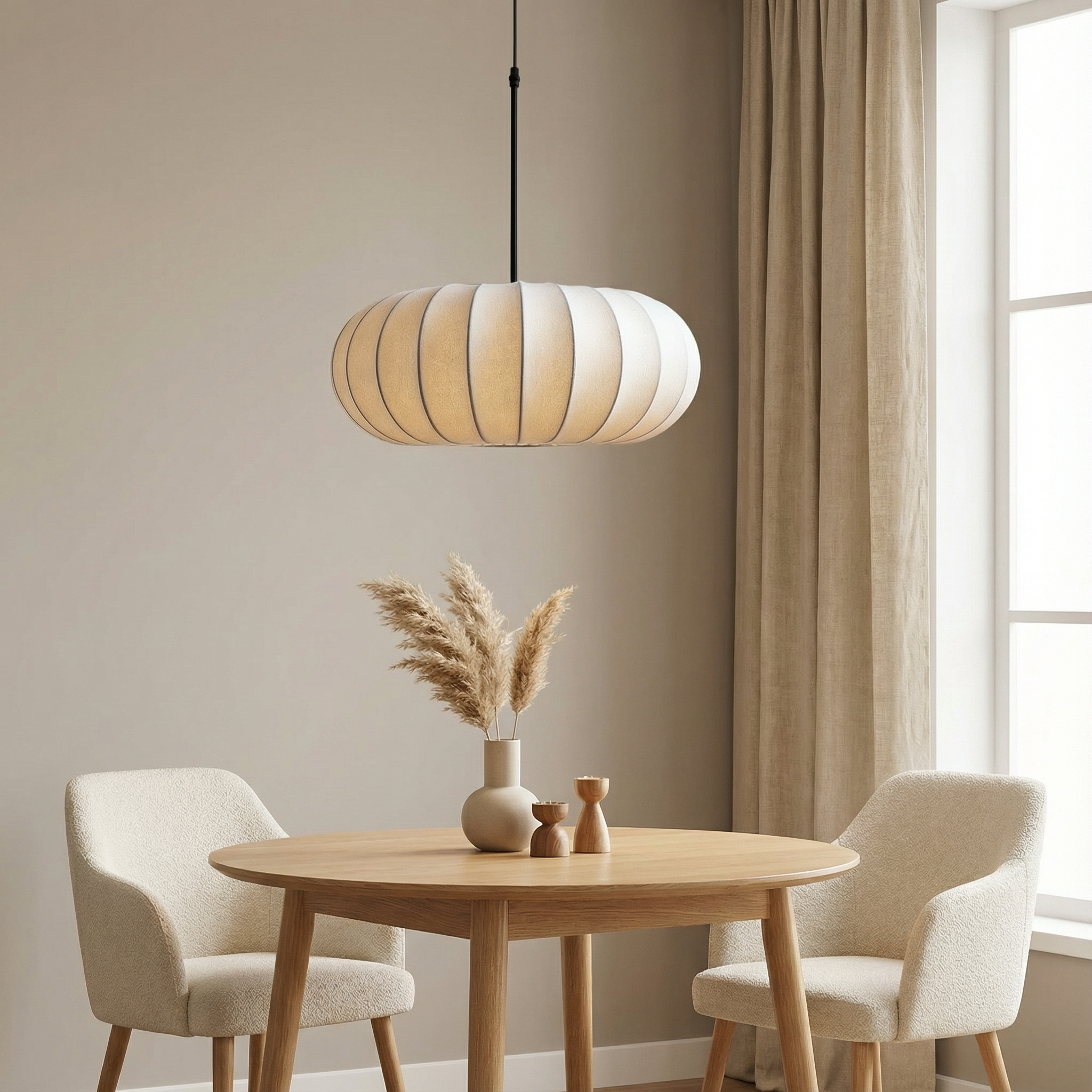 AuraLume Modern Pendant Light For Kitchens With Clean Minimalist Design And Warm Ambience For Dining