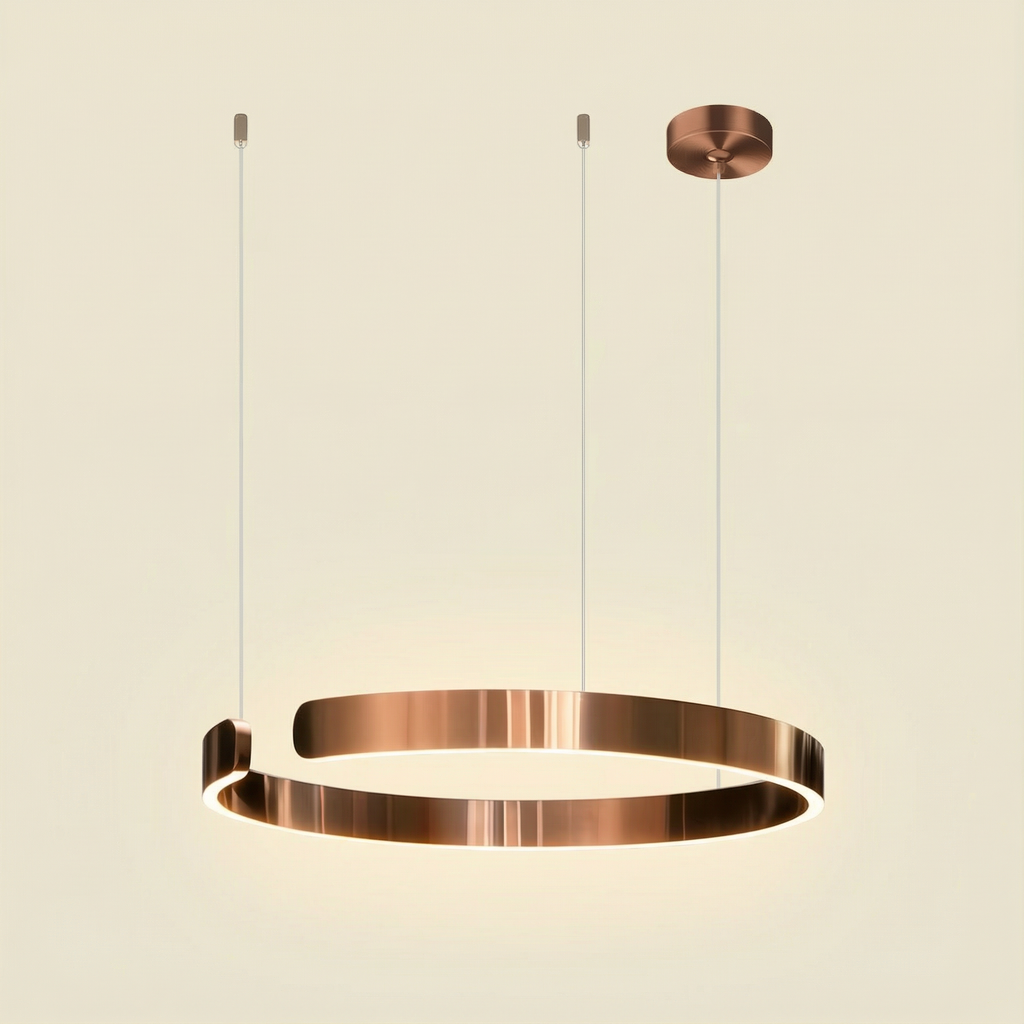 Luma Ring Pendant Light With Clean Minimal LED Glow For Contemporary Interiors At Home