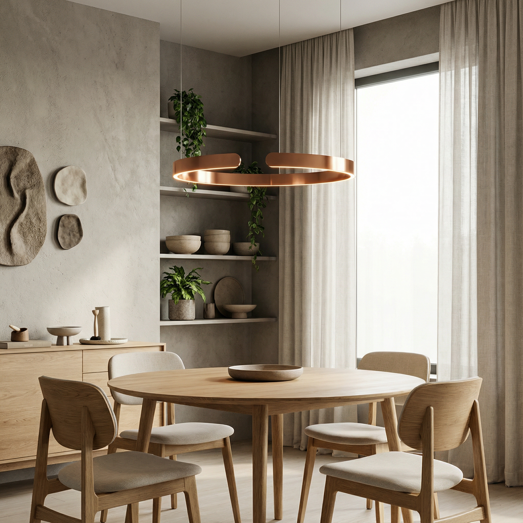 Luma Ring Pendant Light With Clean Minimal LED Glow For Contemporary Interiors At Home