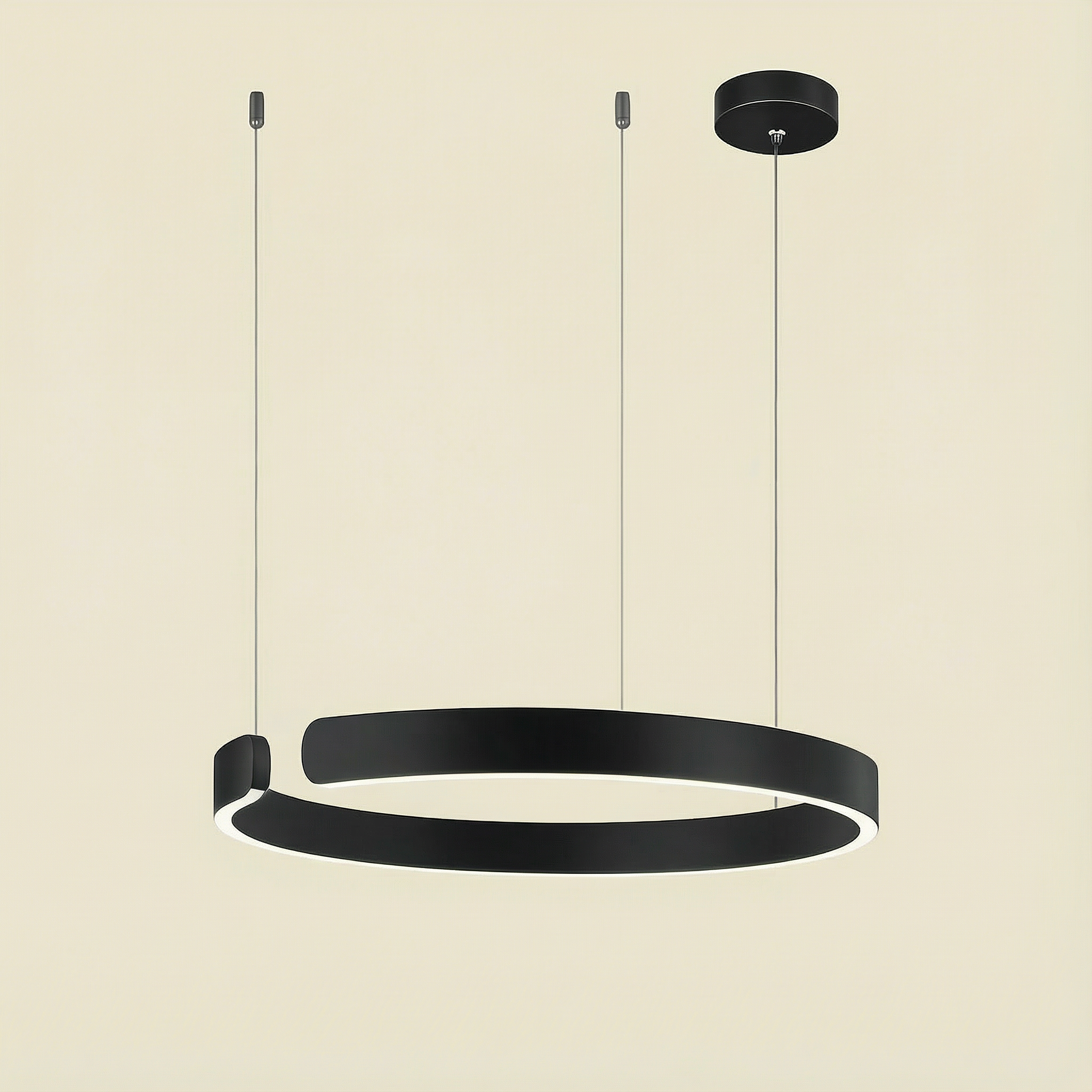 Luma Ring Pendant Light With Clean Minimal LED Glow For Contemporary Interiors At Home