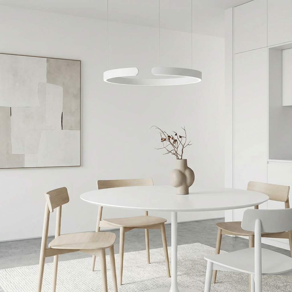 Luma Ring Pendant Light With Clean Minimal LED Glow For Contemporary Interiors At Home