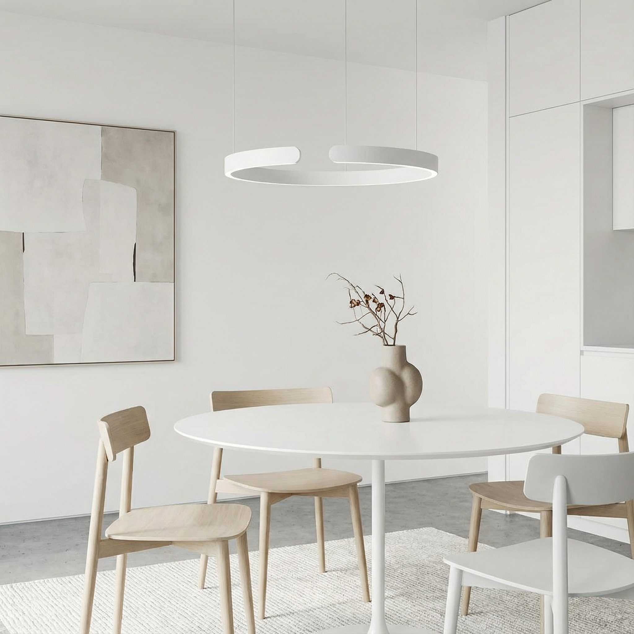 Luma Ring Pendant Light With Clean Minimal LED Glow For Contemporary Interiors At Home