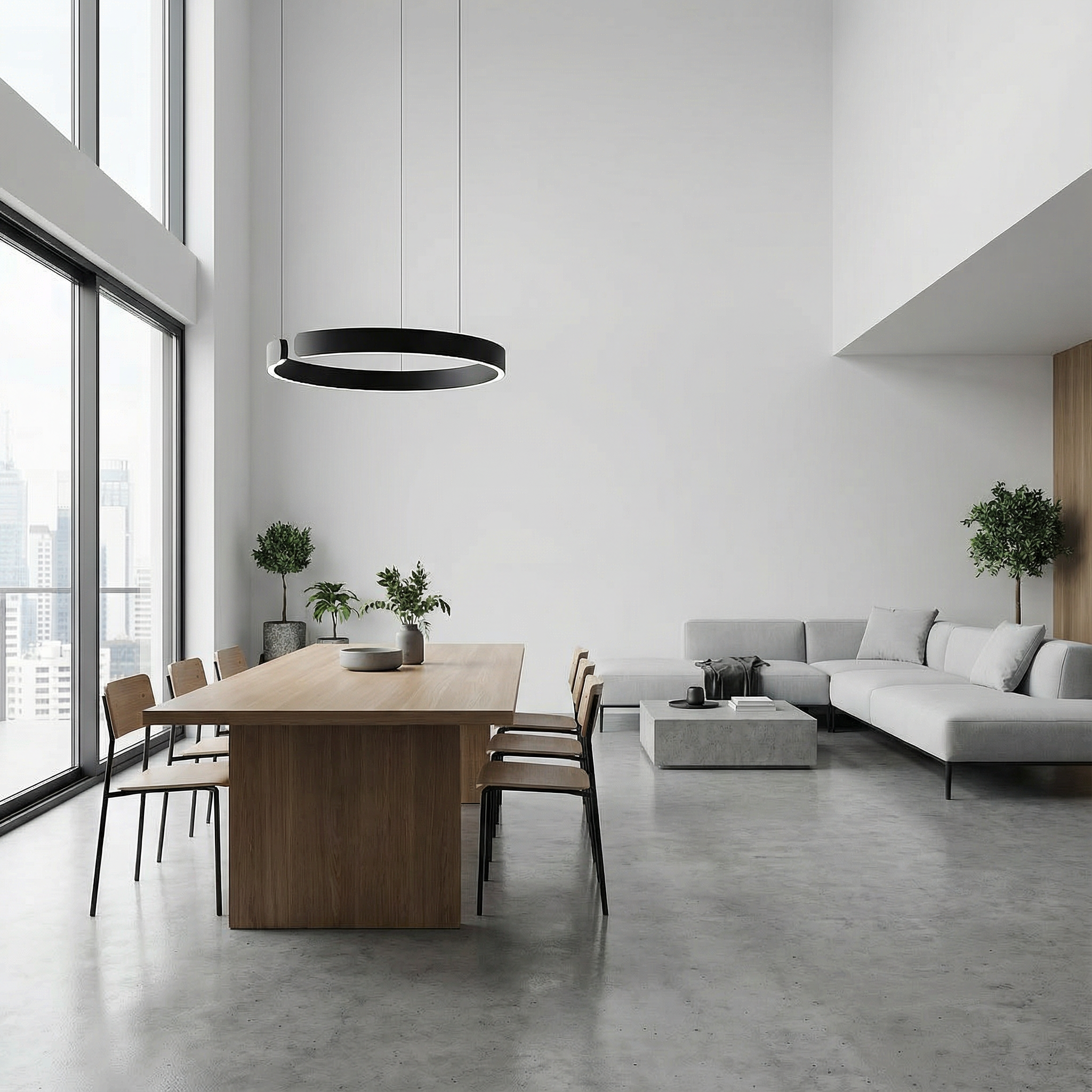 Luma Ring Pendant Light With Clean Minimal LED Glow For Contemporary Interiors At Home