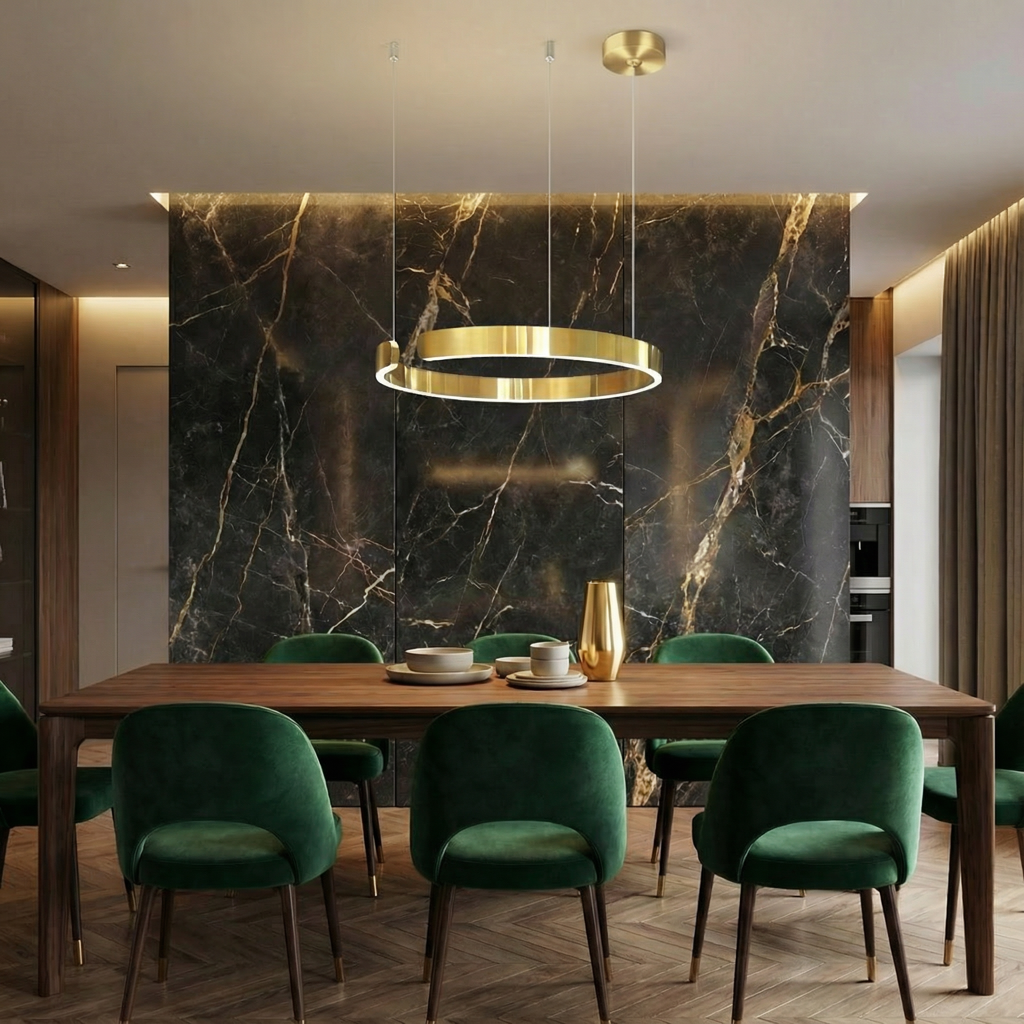 Luma Ring Pendant Light With Clean Minimal LED Glow For Contemporary Interiors At Home