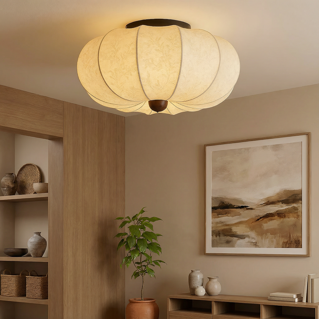 NovaLume Contemporary Ceiling Flush Mount Light Fixture For Modern Living Spaces And Hallways