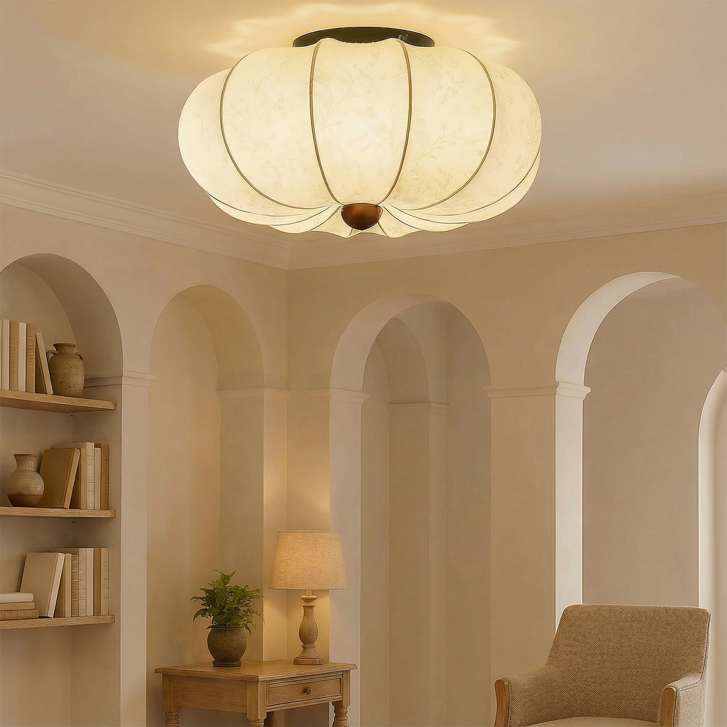 NovaLume Contemporary Ceiling Flush Mount Light Fixture For Modern Living Spaces And Hallways