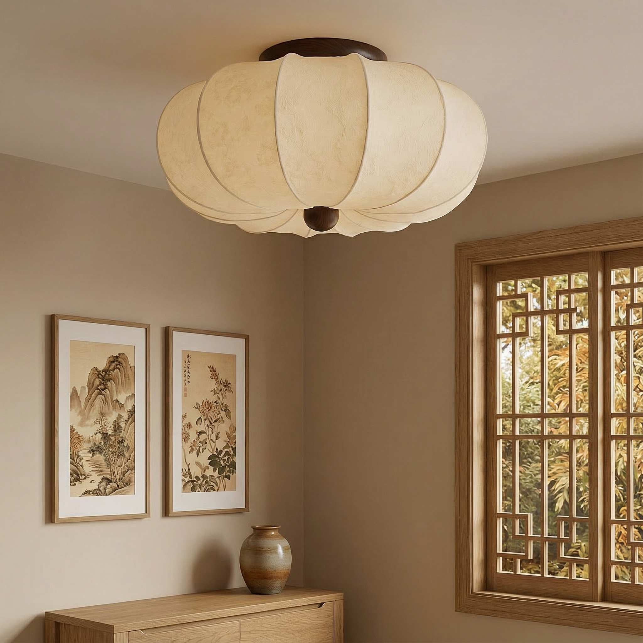 NovaLume Contemporary Ceiling Flush Mount Light Fixture For Modern Living Spaces And Hallways