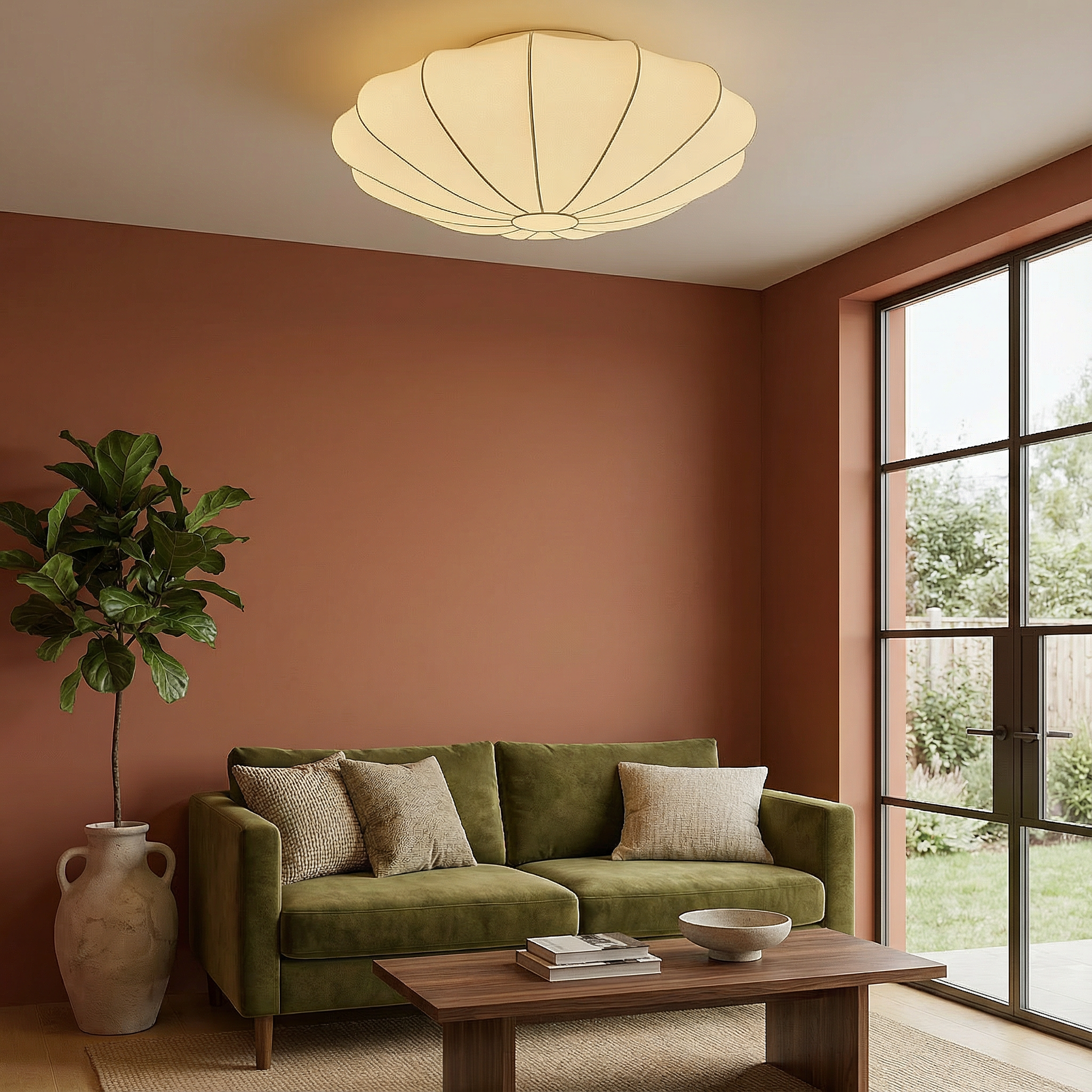 AureaLux Minimalist Ceiling Flush Mount Light Fixture With Subtle Warmth And Soft Glow