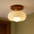 Aurelia Elegant Nordic Wood Ceiling Light With Flush Mount For Dining Rooms And Bars At Home