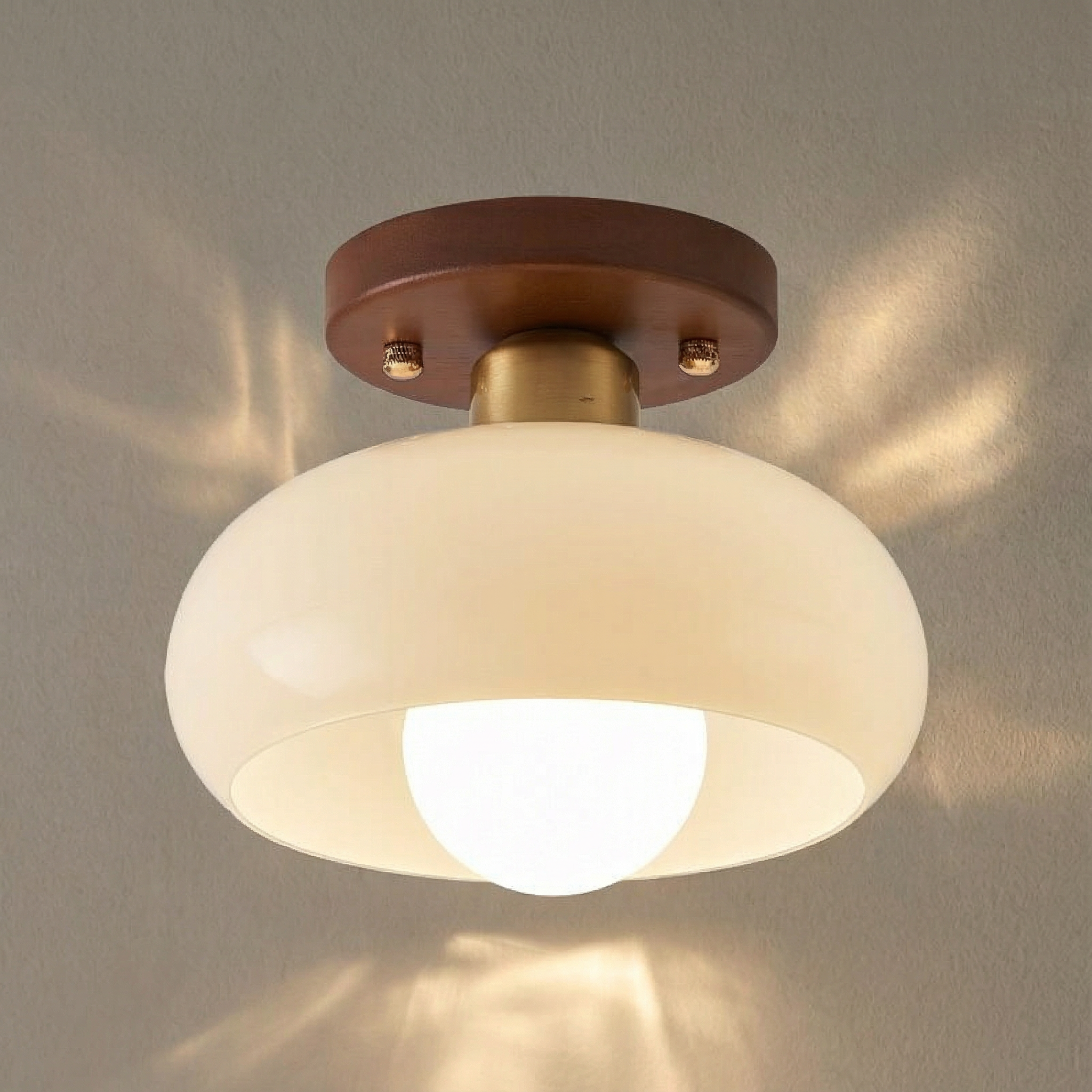 Aurelia Elegant Nordic Wood Ceiling Light With Flush Mount For Dining Rooms And Bars At Home