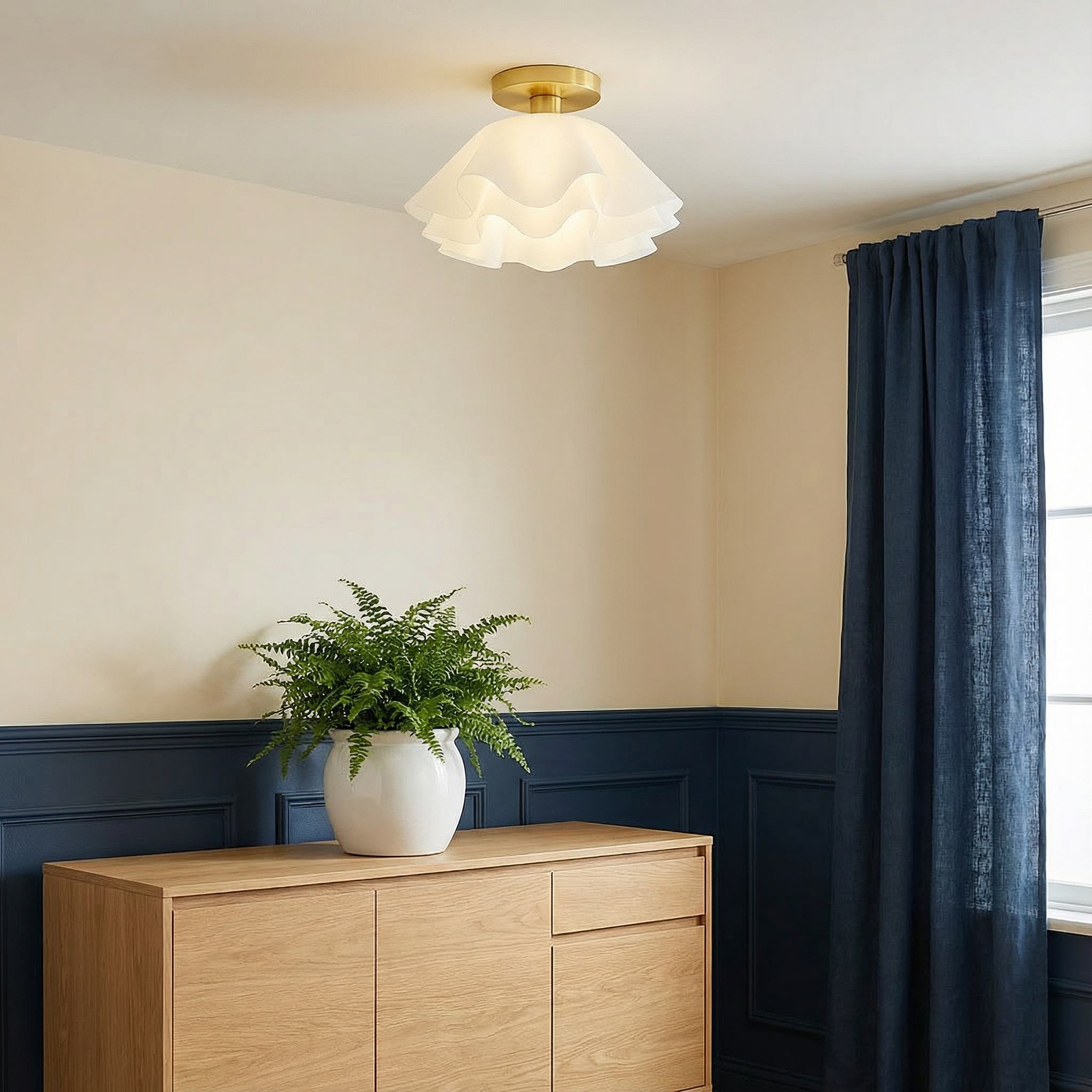 NovaLux Contemporary LED Ceiling Light With Flush Mount Design For Bright Even Illumination In Any Room