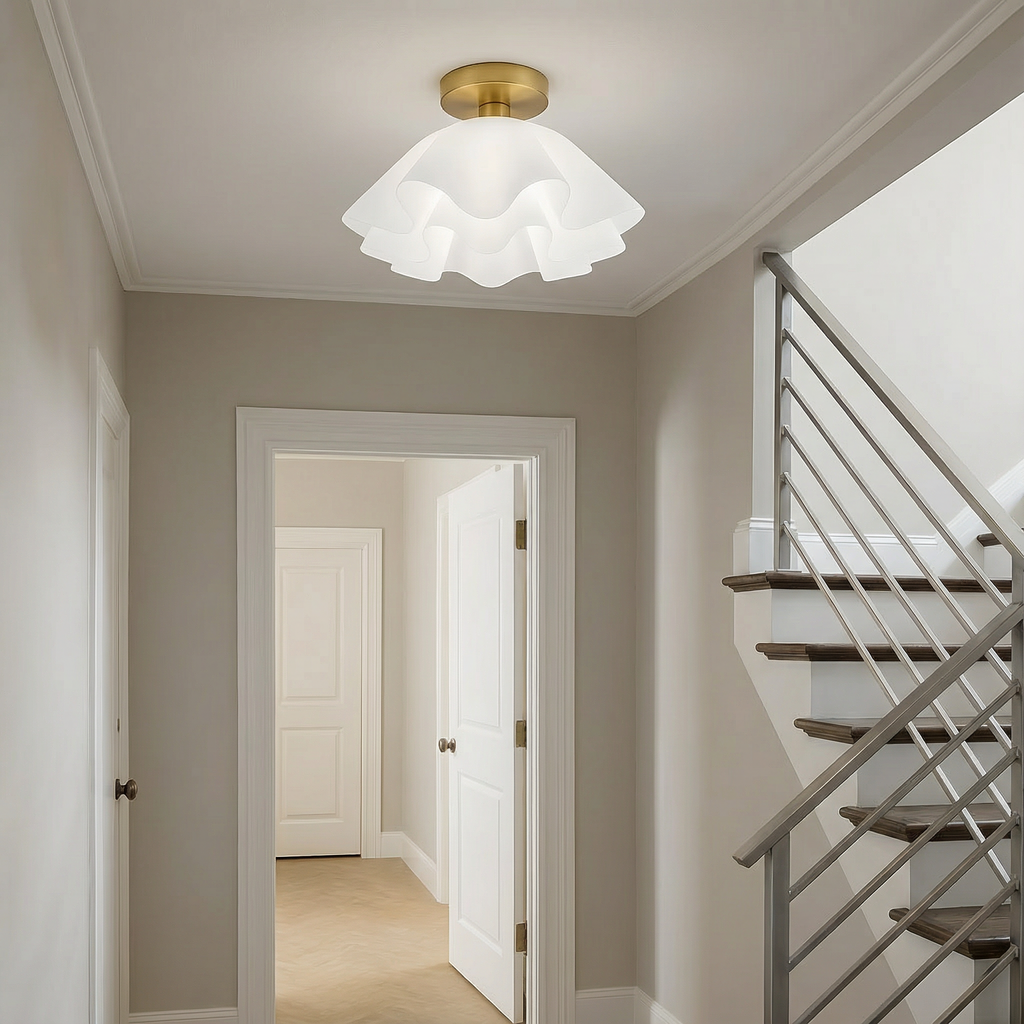 NovaLux Contemporary LED Ceiling Light With Flush Mount Design For Bright Even Illumination In Any Room