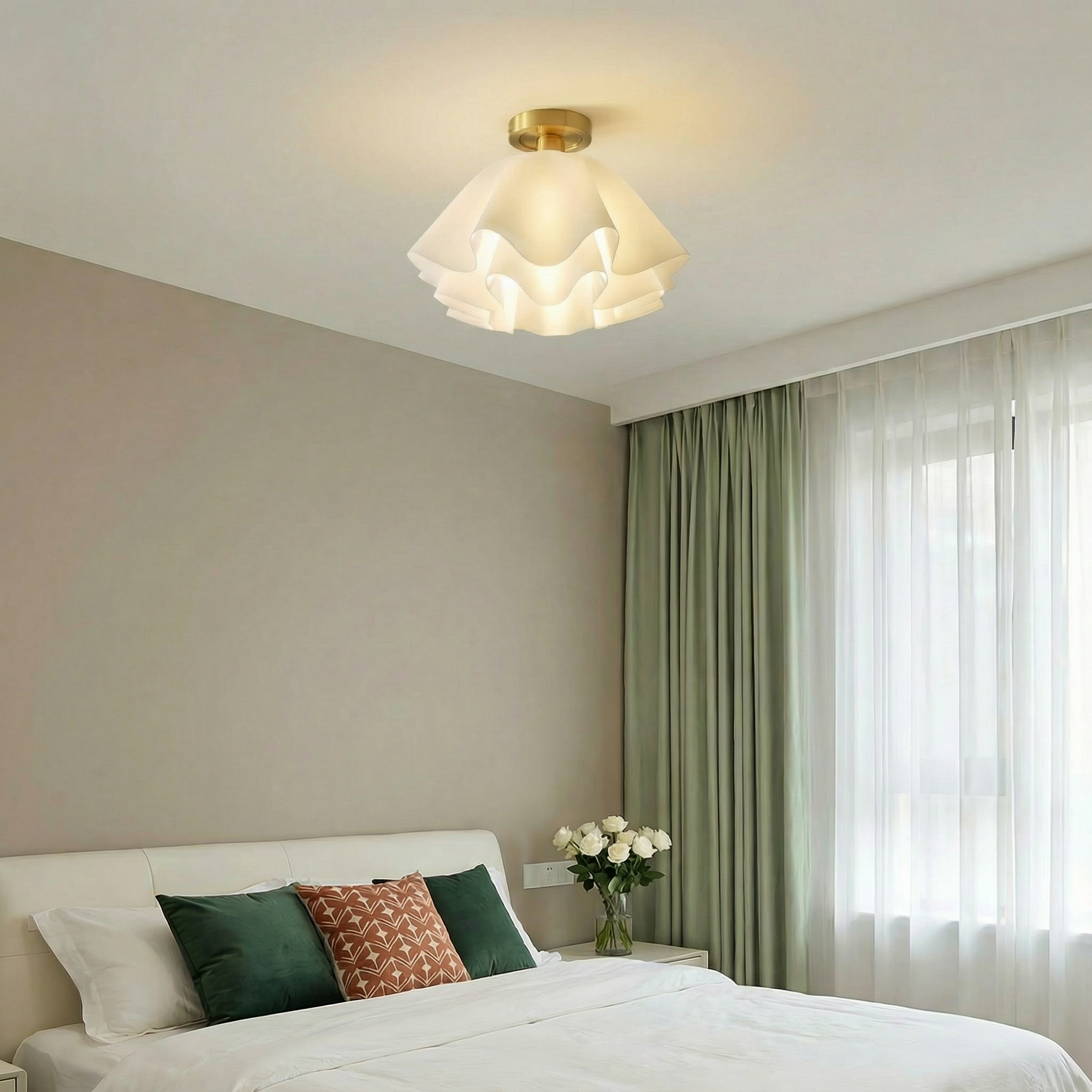 NovaLux Contemporary LED Ceiling Light With Flush Mount Design For Bright Even Illumination In Any Room