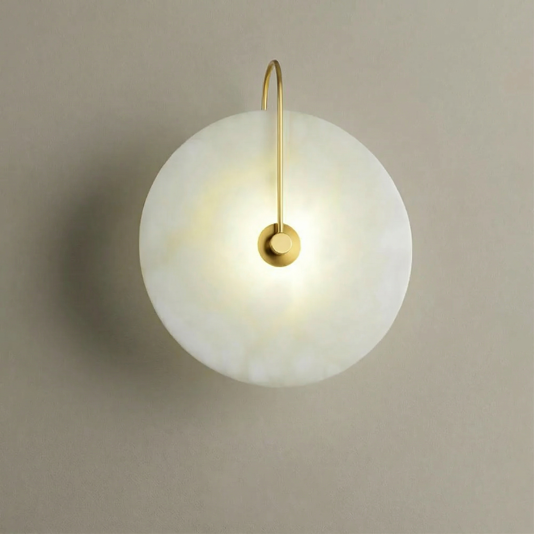 Astra Wall Lamp In Marble Design With Soft LED Glow For A Warm Contemporary Sconce Ambience In Hallways And Living Rooms