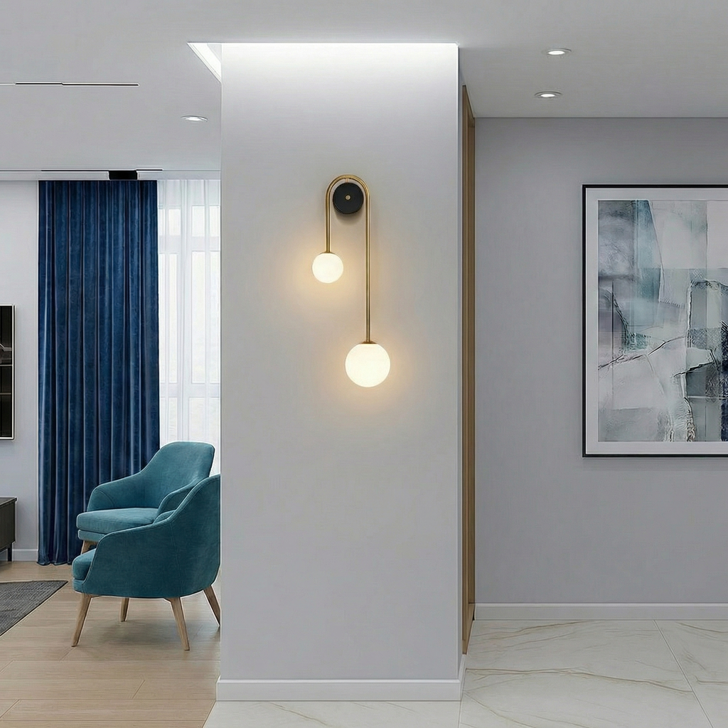 Graceful Arc Wall Light With Soft LED Glow For A Cozy Modern Ambiance In Any Room
