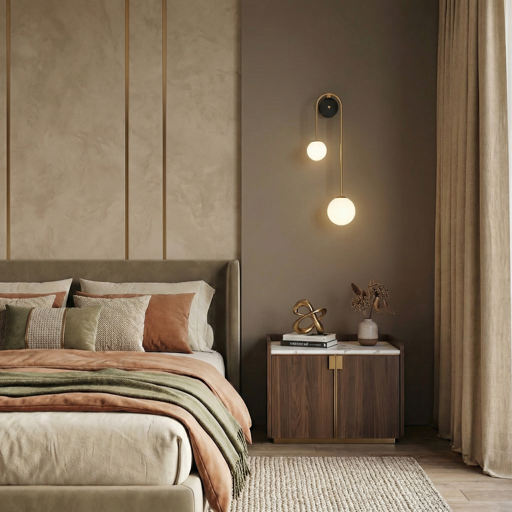 Graceful Arc Wall Light With Soft LED Glow For A Cozy Modern Ambiance In Any Room