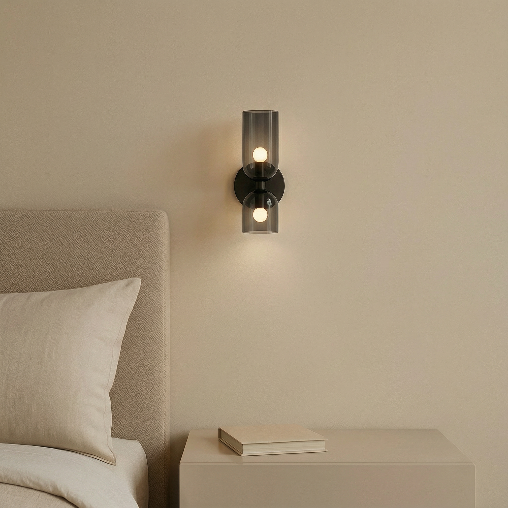 Elegant Glass Wall Light With Soft LED Glow For Modern Dining Rooms And Bars At Home