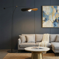 Luma Line Contemporary Floor Lamp With Bamboo Column And Gentle LED Light For Warm Ambience