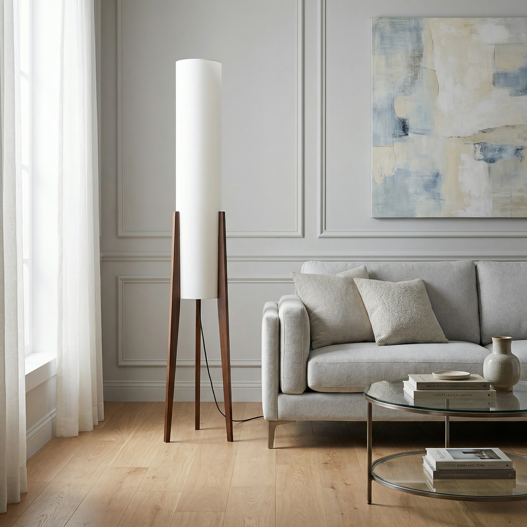 Autumn Grove Floor Lamp With Integrated Led For Warm Mid Century Modern Ambiance In Any Room