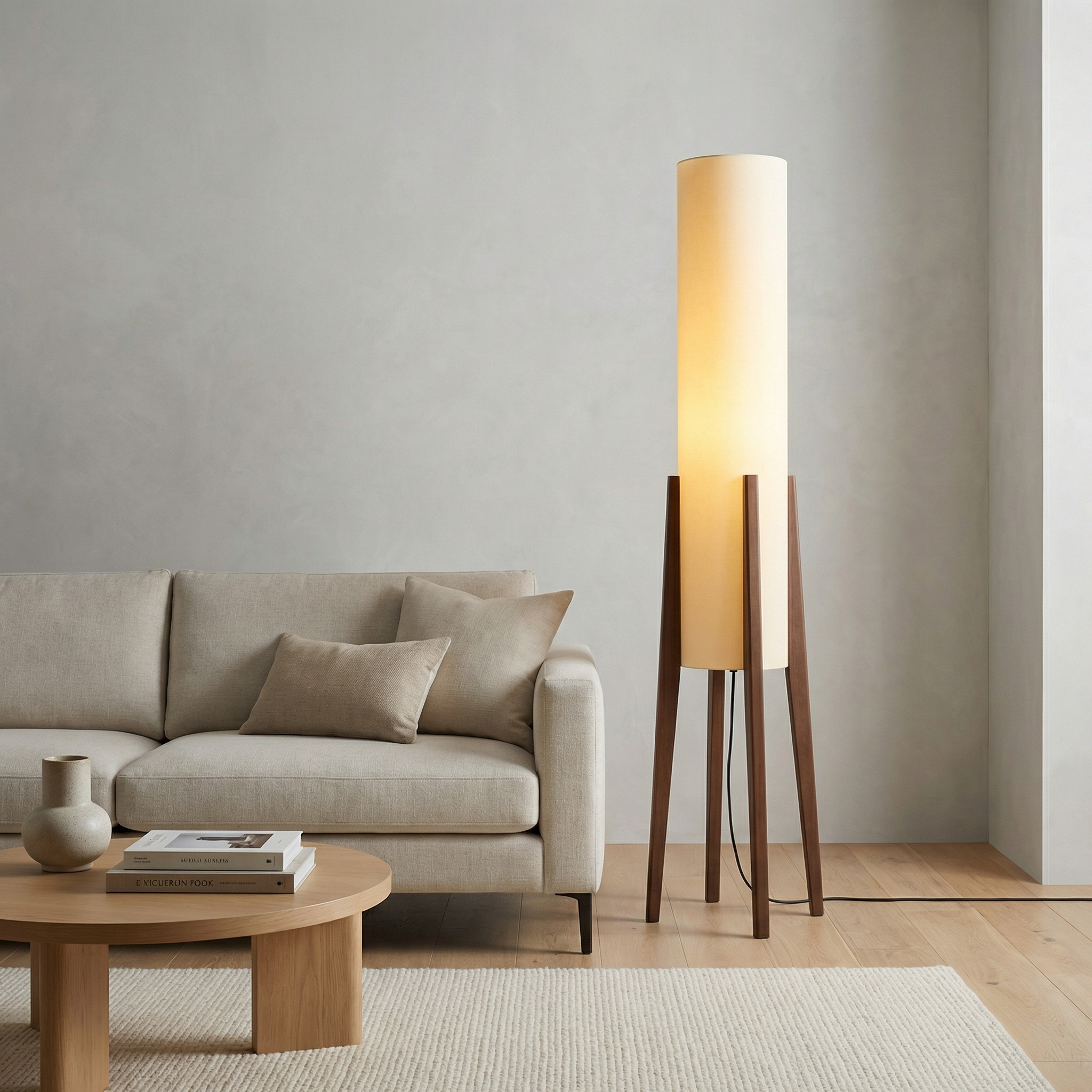 Autumn Grove Floor Lamp With Integrated Led For Warm Mid Century Modern Ambiance In Any Room
