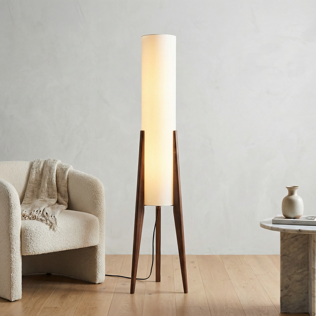 Autumn Grove Floor Lamp With Integrated Led For Warm Mid Century Modern Ambiance In Any Room