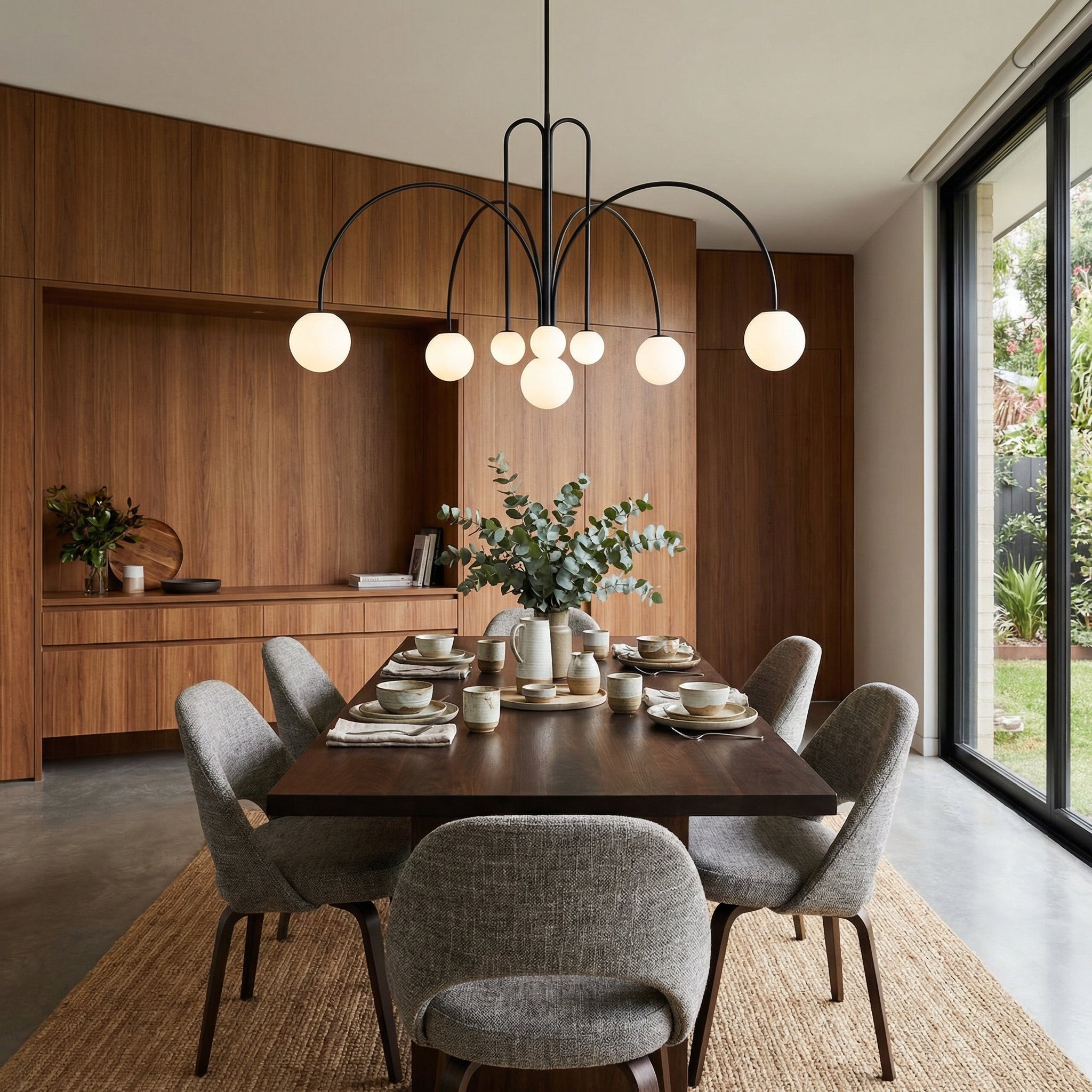 Aurora Crest Adjustable Pendant Light With Height-Adjustable Suspension For Dining Rooms And Bars
