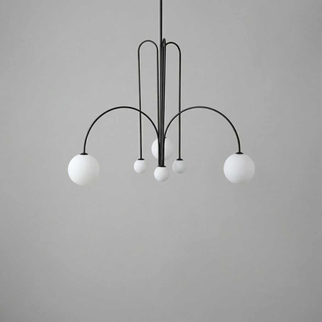 Aurora Crest Adjustable Pendant Light With Height-Adjustable Suspension For Dining Rooms And Bars