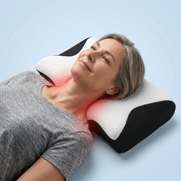 Memory-Foam-Nackenkissen mit Schmetterlingsmotiv für Seiten- und Rückenschläfer — orthopädische Unterstützung, komfortable langsame Rückfederung